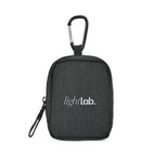 Fletcher Mini Zip Pouch Bag Charm with Carabiner - Black Sand - View 1