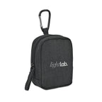 Fletcher Mini Zip Pouch Bag Charm with Carabiner - Black Sand - View 2