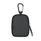 Fletcher Mini Zip Pouch Bag Charm with Carabiner - Black Sand - View 4