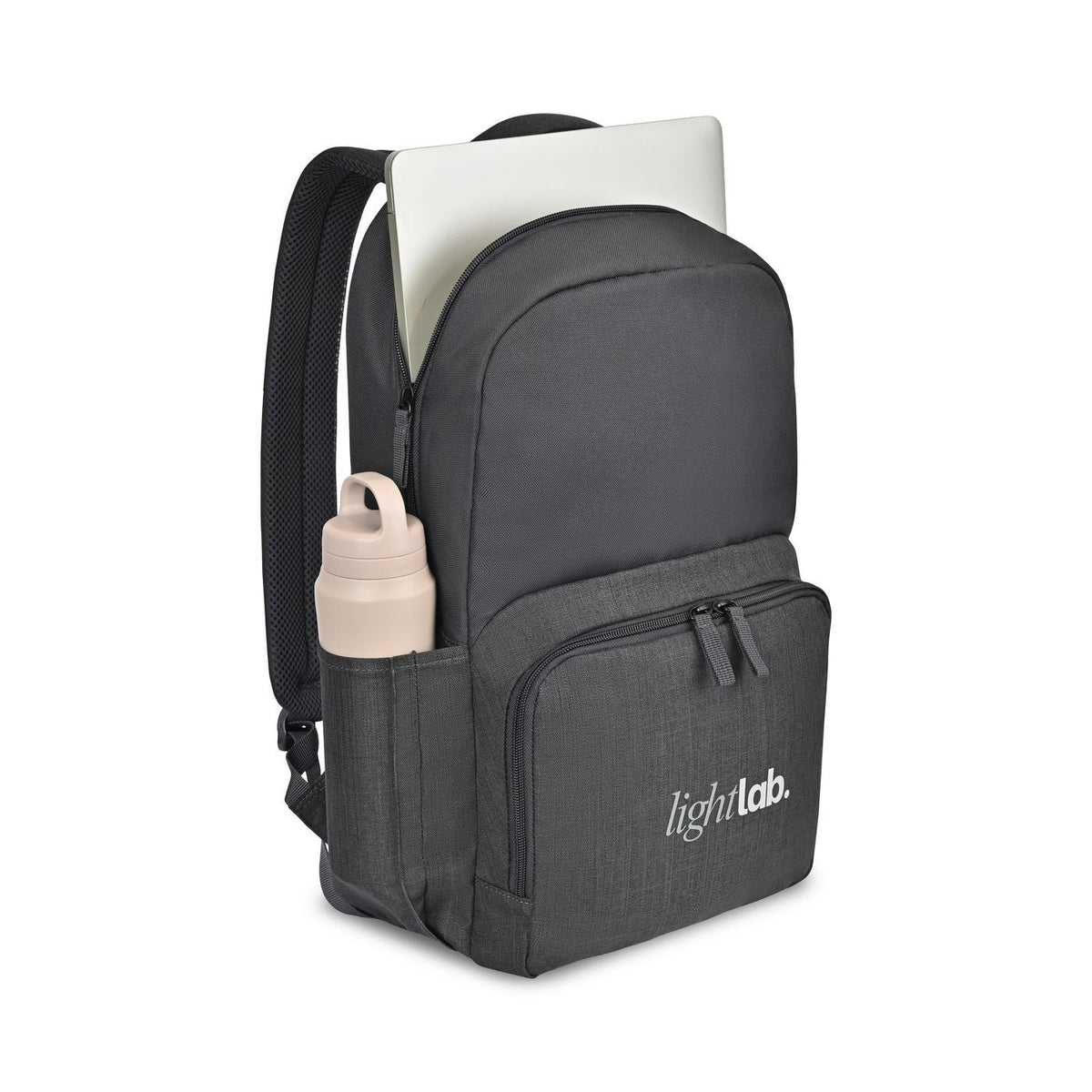 Fletcher Recycled Laptop Backpack, 16 Inch - Black Sand - View 2