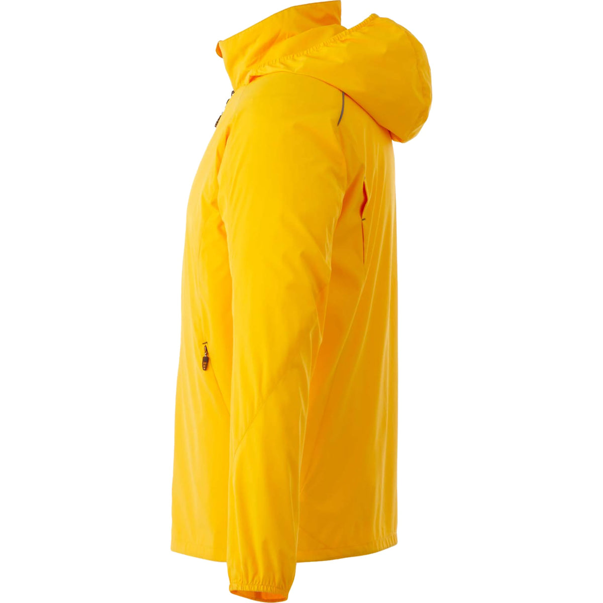 Flint Water Resistant Jacket with Roll-Away Hood for Men Embroidery - Yellow - Left Side