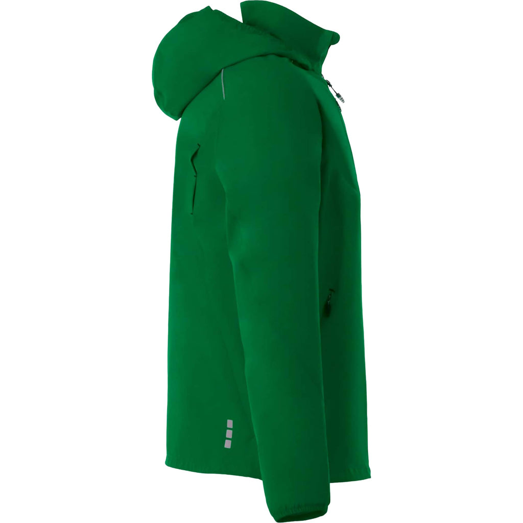 Flint Water Resistant Jacket with Roll-Away Hood for Men Transfer - Forest Green - Right Side