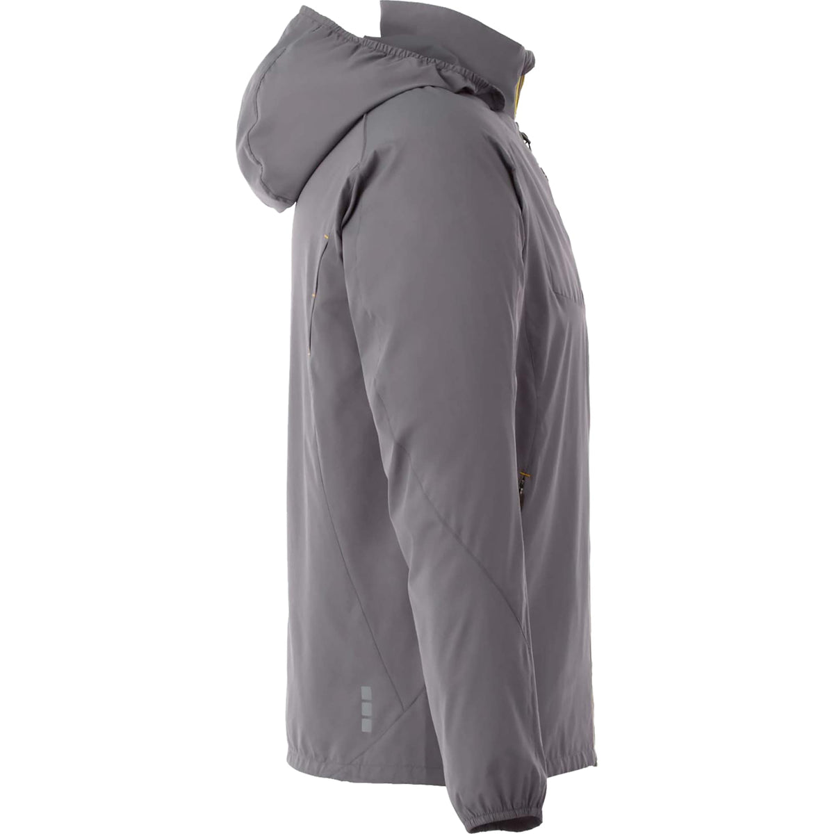 Flint Water Resistant Jacket with Roll-Away Hood for Men Transfer - Steel Grey - Right Side