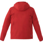 Flint Water Resistant Jacket with Roll-Away Hood for Men Transfer - Team Red - Back Flat