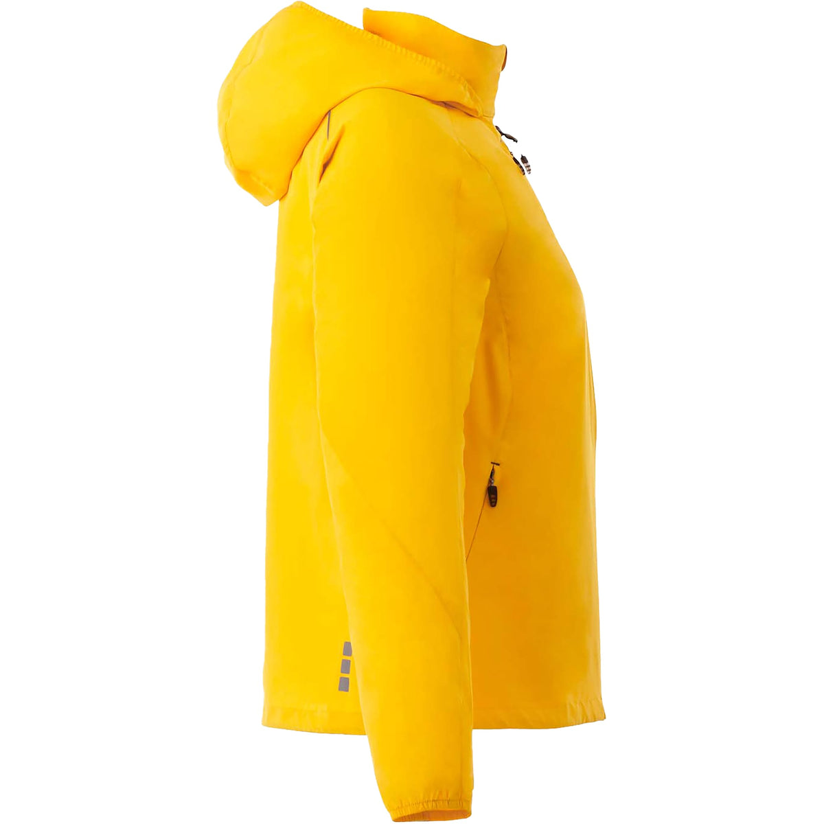 Flint Water Resistant Jacket with Roll-Away Hood for Women Embroidery - Yellow - Right Side