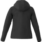 Flint Water Resistant Jacket with Roll-Away Hood for Women Transfer - Black - Back Flat