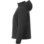 Flint Water Resistant Jacket with Roll-Away Hood for Women Transfer - Black - Left Side