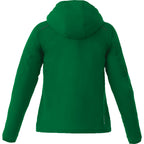 Flint Water Resistant Jacket with Roll-Away Hood for Women Transfer - Forest Green - Back Flat
