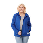 Flint Water Resistant Jacket with Roll-Away Hood for Women Transfer - New Royal - Front On Model