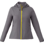 Flint Water Resistant Jacket with Roll-Away Hood for Women Transfer - Steel Grey - Front