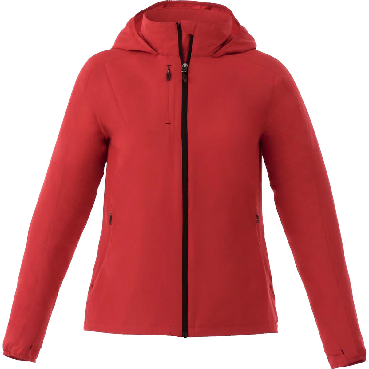 Flint Water Resistant Jacket with Roll-Away Hood for Women Transfer - Team Red - Front