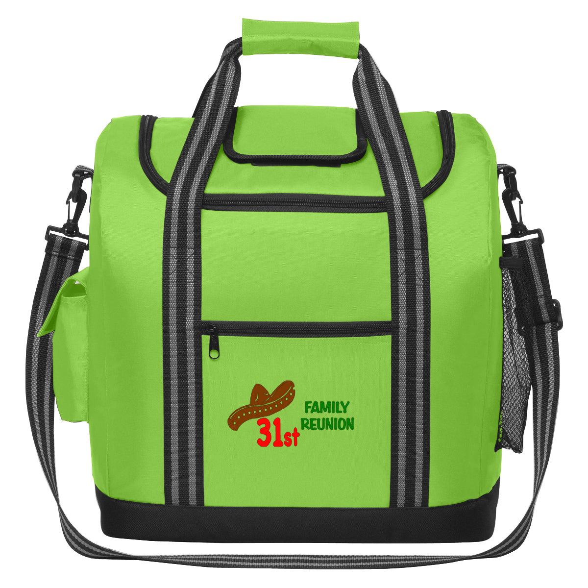 Flip Flap Cooler Bag for 28 Cans - Lime Green - Colorbrite