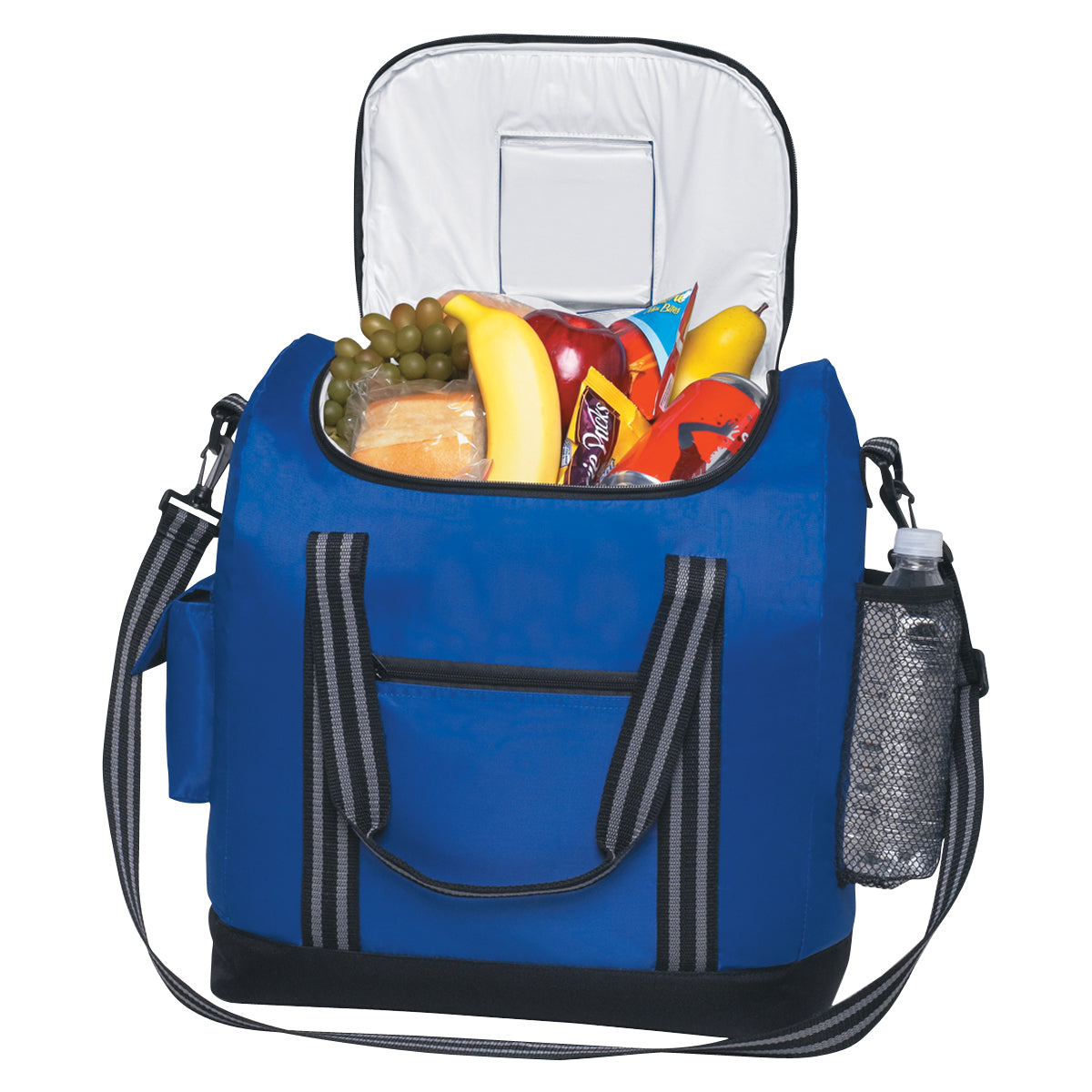 Flip Flap Cooler Bag for 28 Cans - Royal Blue - Propped_Blank