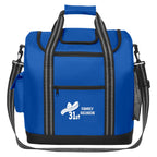 Flip Flap Cooler Bag for 28 Cans - Royal Blue - Silk Screen
