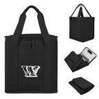 Flip N Chill Foldable Cooler Bag for 24 Cans - Black - Silk Screen