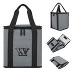 Flip N Chill Foldable Cooler Bag for 24 Cans - Gray - Silk Screen