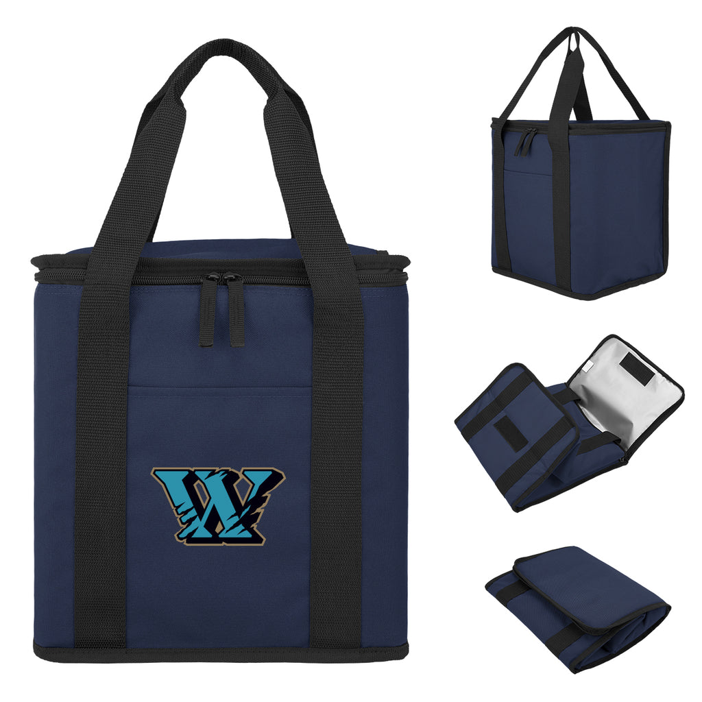 Flip N Chill Foldable Cooler Bag for 24 Cans - Navy - Colorbrite