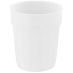 Fluted Plastic Stadium Cup, 16 oz - Frost - Back