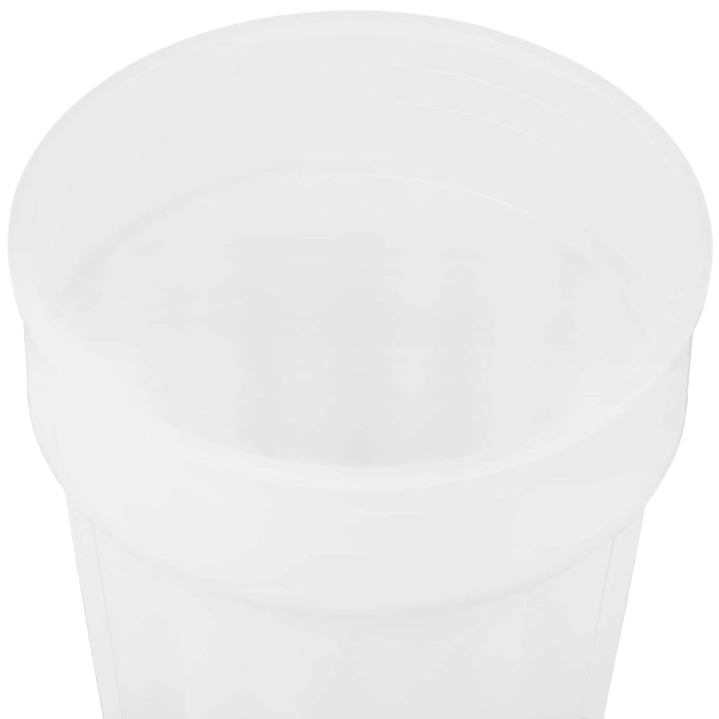 Fluted Plastic Stadium Cup, 16 oz - Frost - Top
