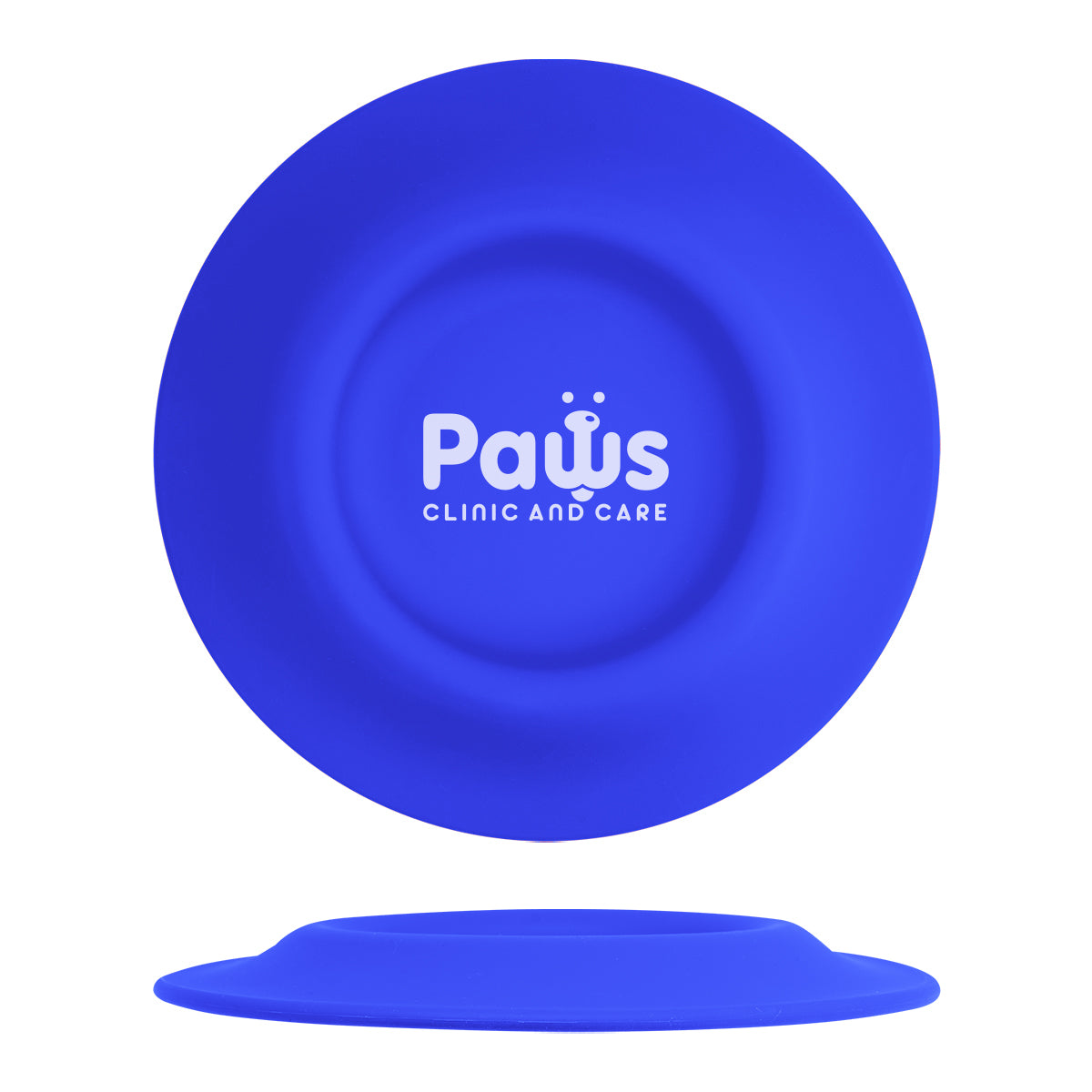 Flying Disc That Doubles as a Pet Bowl - Blue - Silk Screen