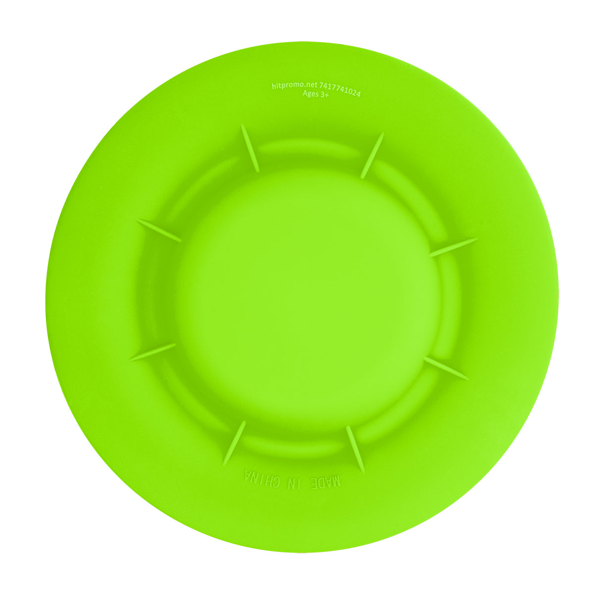 Flying Disc That Doubles as a Pet Bowl - Lime Green - Back