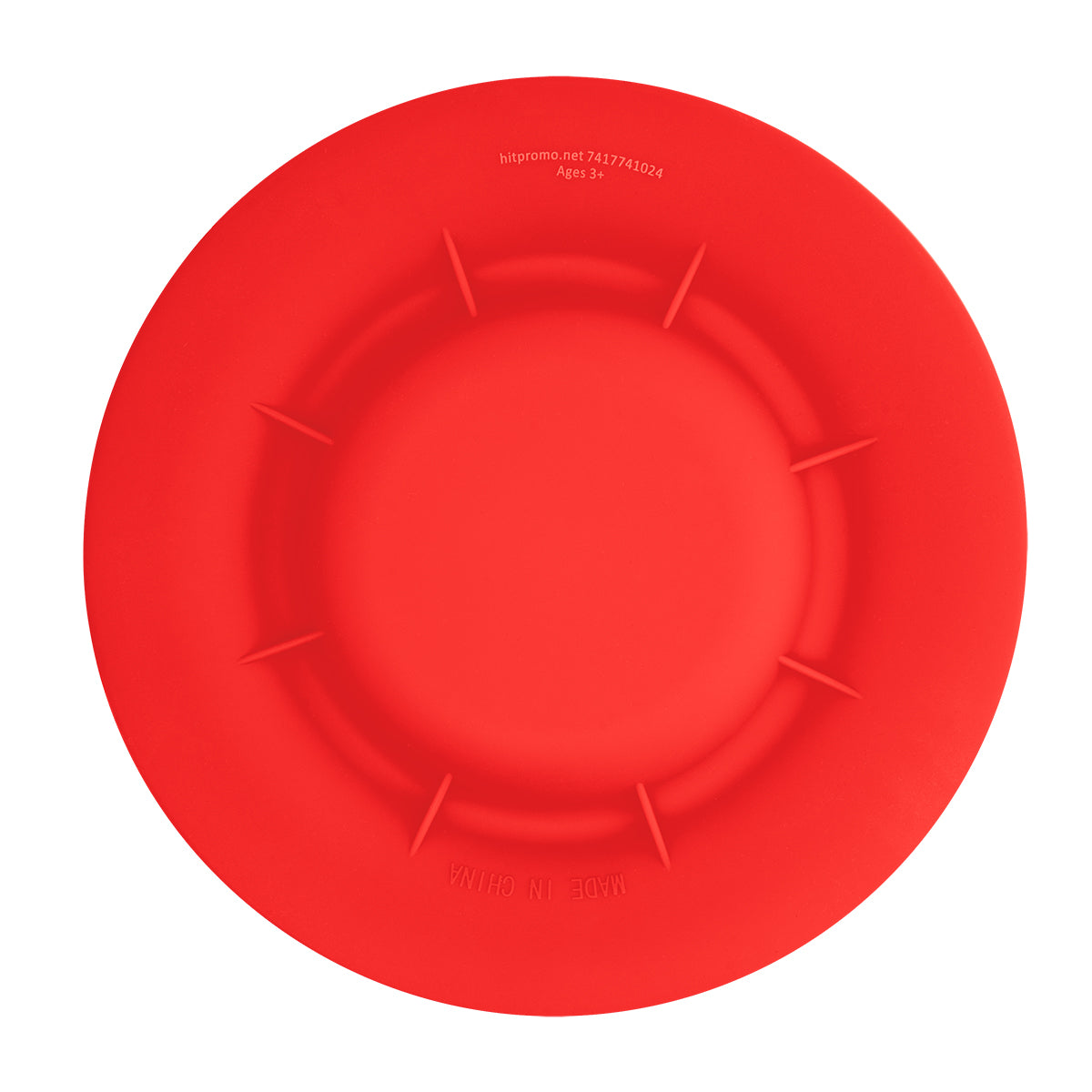Flying Disc That Doubles as a Pet Bowl - Red - Back