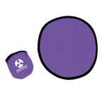 Flying Disc with Matching Pouch, 10 Inch - Purple - Silk Screen