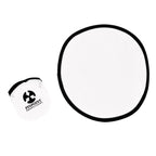 Flying Disc with Matching Pouch, 10 Inch - White - Silk Screen