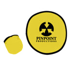 Flying Disc with Matching Pouch, 10 Inch - Yellow - Silk Screen