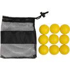 Foam Practice Golf Balls in a Mesh Bag, 9 Pack Transfer - Yellow - Components