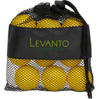 Foam Practice Golf Balls in a Mesh Bag, 9 Pack Transfer - Yellow - Front