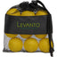 Foam Practice Golf Balls in a Mesh Bag, 9 Pack Transfer - Yellow - Front