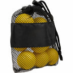 Foam Practice Golf Balls in a Mesh Bag, 9 Pack Transfer - Yellow - Right Angle
