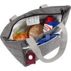 Focus Recycled Lunch Cooler with D-Ring, 6 Cans - Graphite - Detail