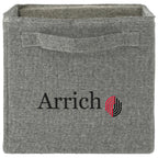Fold-Flat Recycled Cotton Storage Cube Transfer - Natural - Front