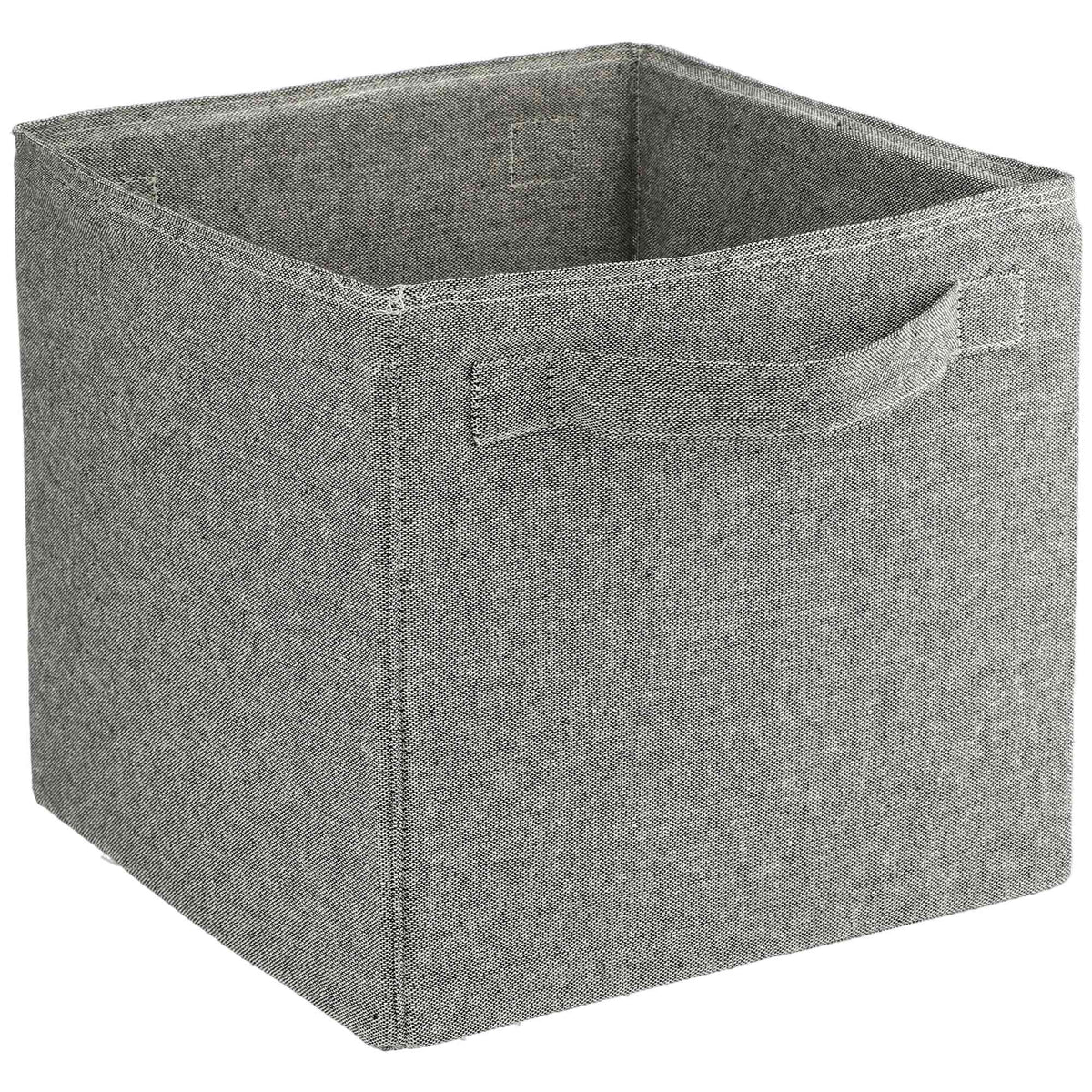 Fold-Flat Recycled Cotton Storage Cube Transfer - Natural - Right Angle 5