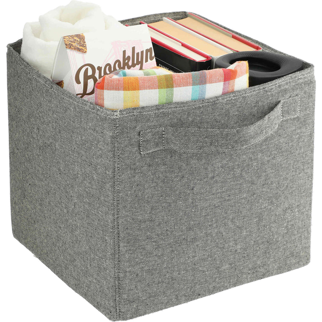 Fold-Flat Recycled Cotton Storage Cube Transfer - Natural - Right Angle 6