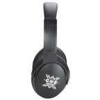 Foldable Bluetooth Headphones with a Light-Up Logo Laser Engraving - Black - Front