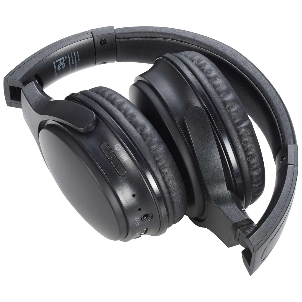 Foldable Bluetooth Headphones with a Light-Up Logo Laser Engraving - Black - Photo 6
