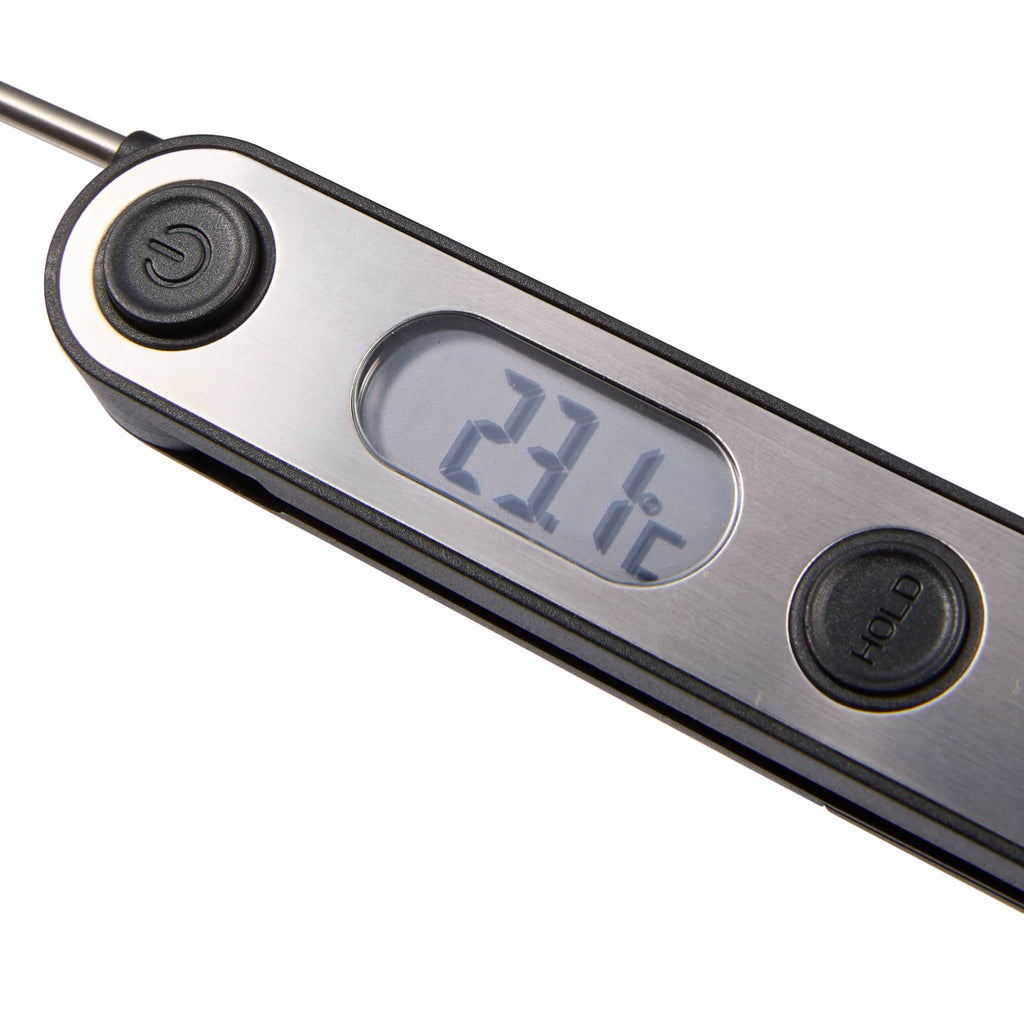 Foldable Food Thermometer with Stainless Probe - Steel - Detail