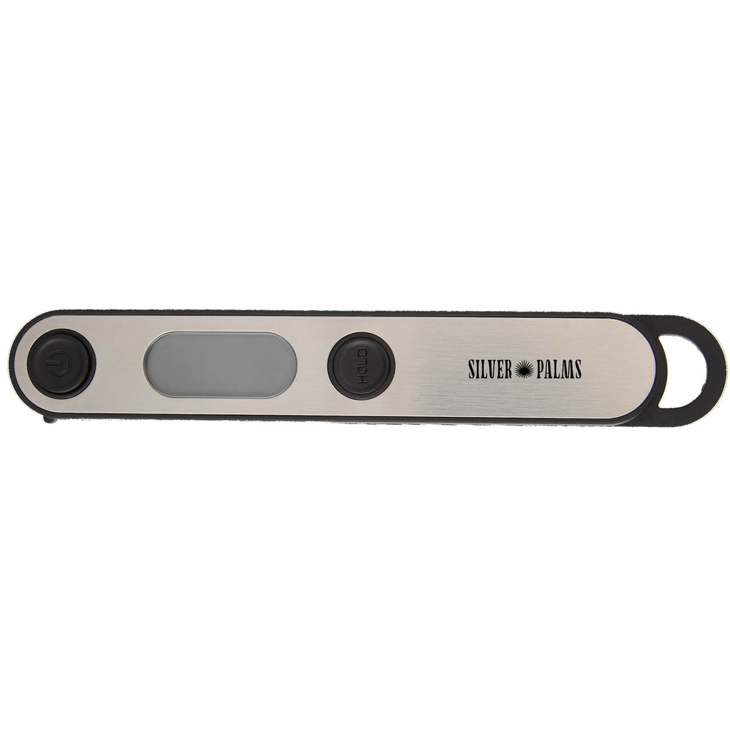 Foldable Food Thermometer with Stainless Probe - Steel - Front