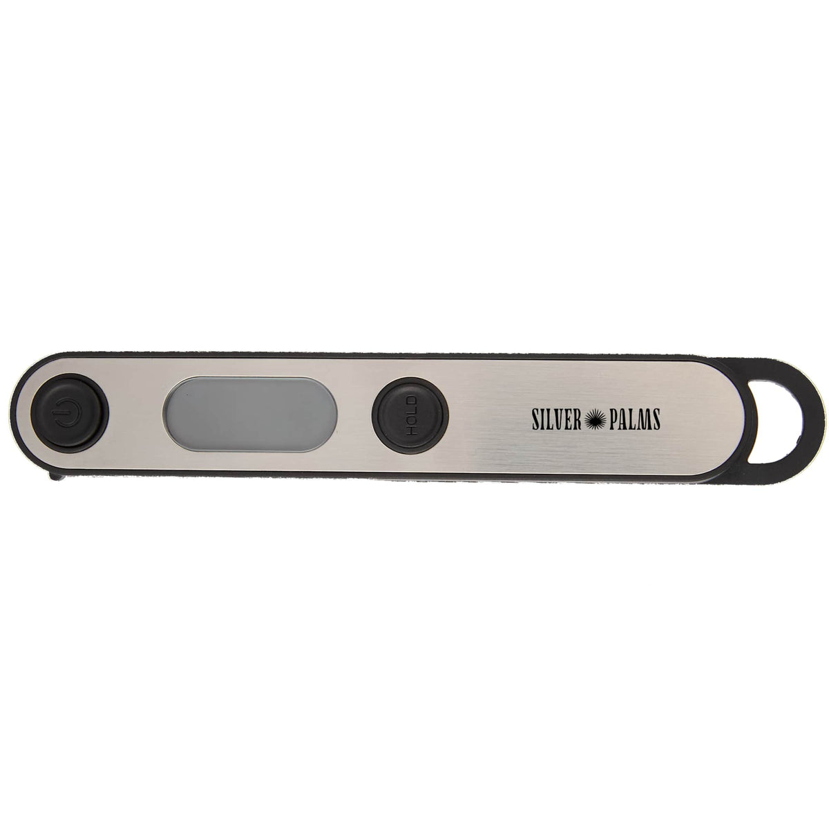 Foldable Food Thermometer with Stainless Probe - Steel - Front