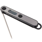 Foldable Food Thermometer with Stainless Probe - Steel - Open 2