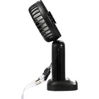 Foldable Rechargeable Personal Fan with Phone Holder Full Color - Black - Fan Bend 2