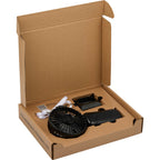 Foldable Rechargeable Personal Fan with Phone Holder Full Color - Black - Open Packaging