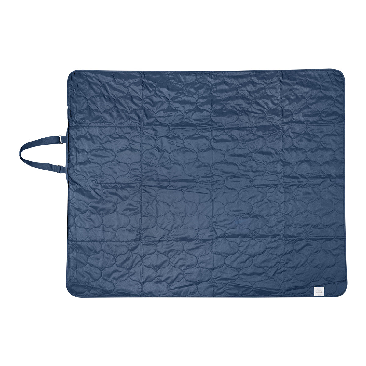 Foldaway Blanket in Recycled PET - Navy - Flat