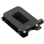 Folding Aluminum Phone and Tablet Stand Laser Engraving - Black - Left Angle 2