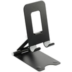 Folding Aluminum Phone and Tablet Stand Laser Engraving - Black - Right Angle