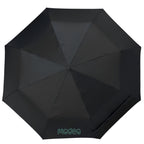 Folding Auto Open and Close Umbrella with Sleeve, 42 Inch - Black - Front
