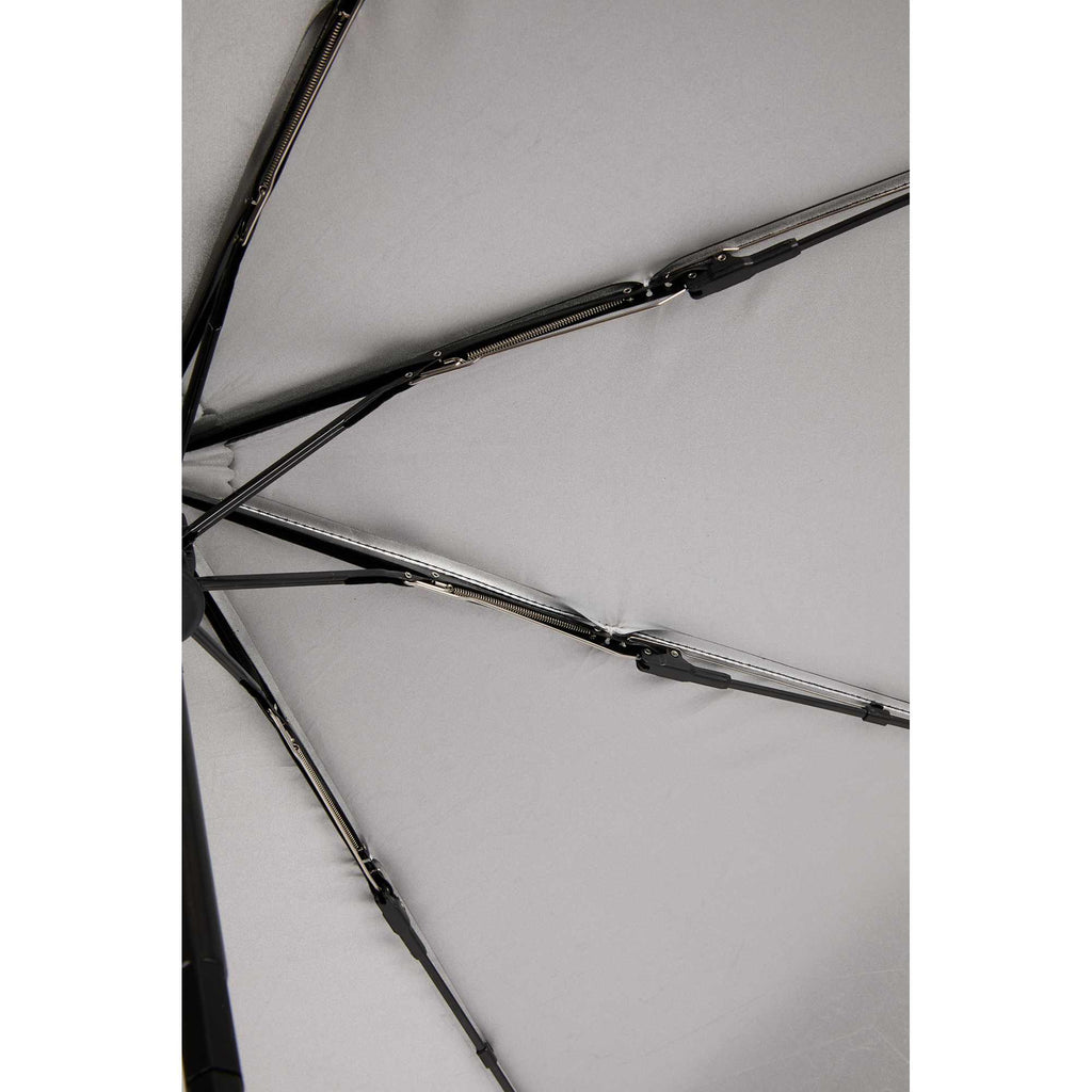 Folding Auto Open and Close Umbrella with Sleeve, 42 Inch Full Color - Silver/Black - Detail